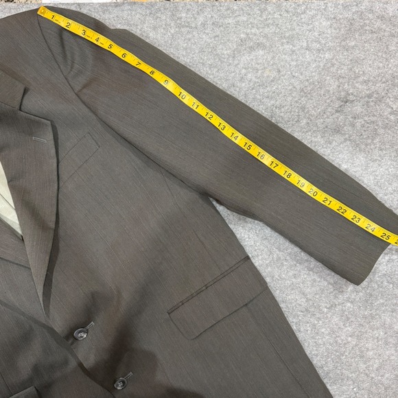 Hardwick Clothes Mens 42L Grey Pinstripe Suit Jacket Blazer Crafted‎ in USA - Picture 14 of 15